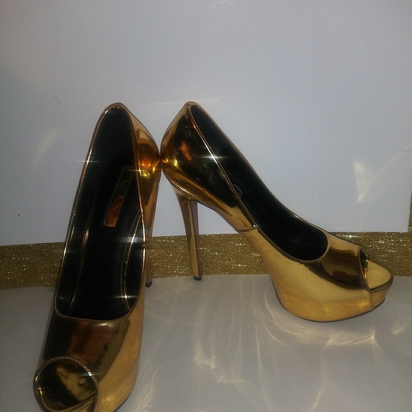 Liliana Stiletto Peep Toe Pumps - Picture 5 of 6